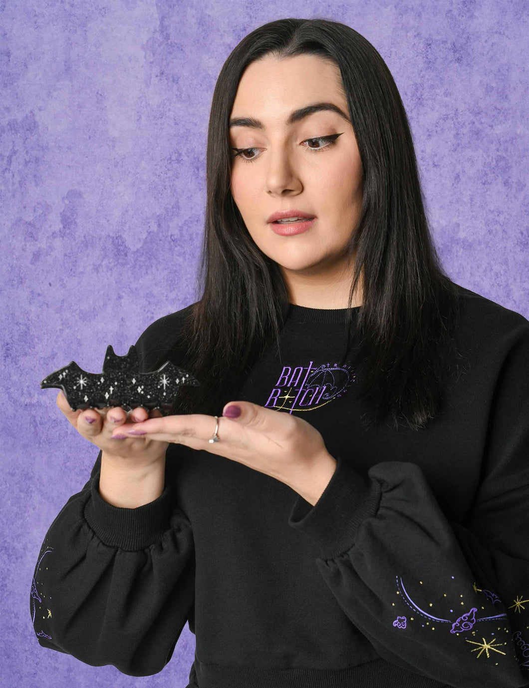 Bat B*tch Hair Clip & Pouch