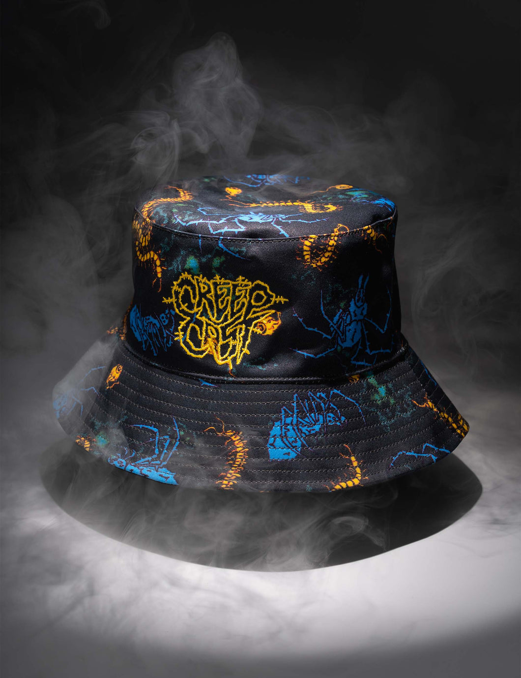 Creepy-Crawlies Brain Bucket (Blue & Yellow)