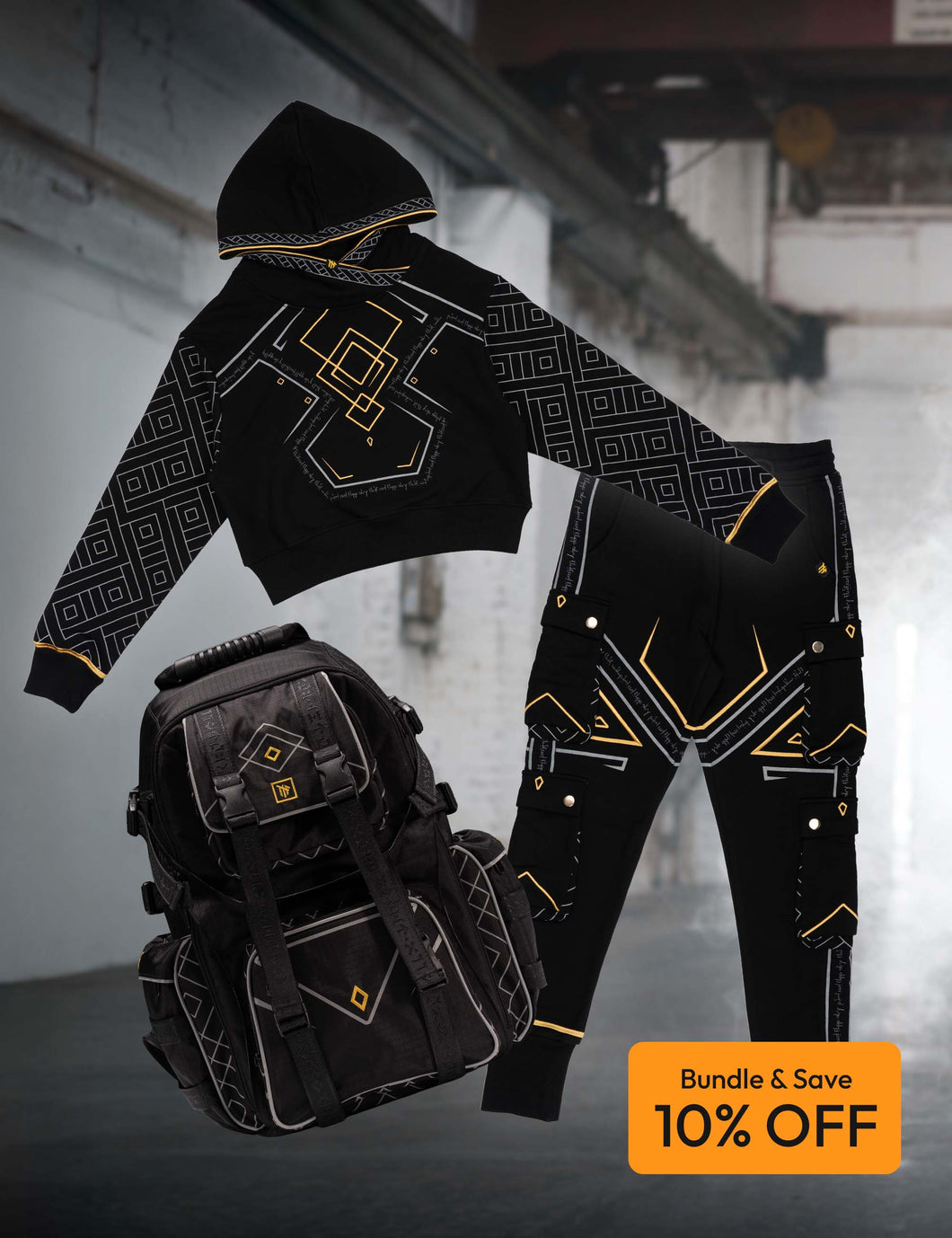 Backpack + Cropped Hoodie + Joggers