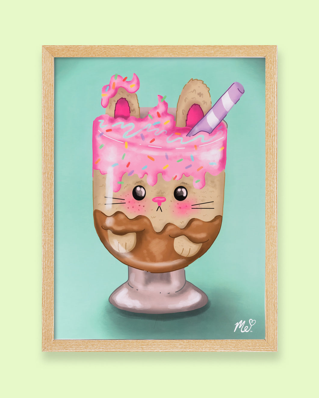 Bunny Sundae Poster