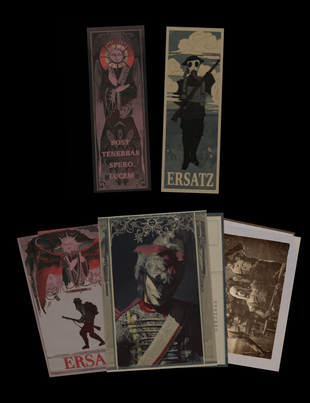 ERSATZ Bookmark + Postcard Set