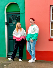 Star Sweatshirt - Pink/ Green