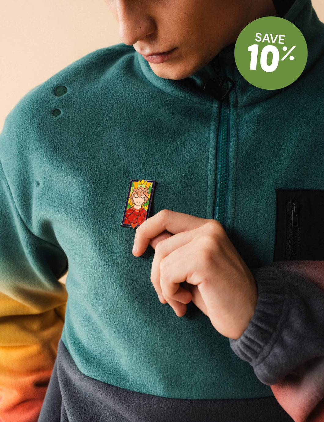Quarter Zip Space Fleece + Individual Pin Bundle
