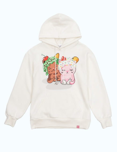 Eustace and Shelly Hoodie - White