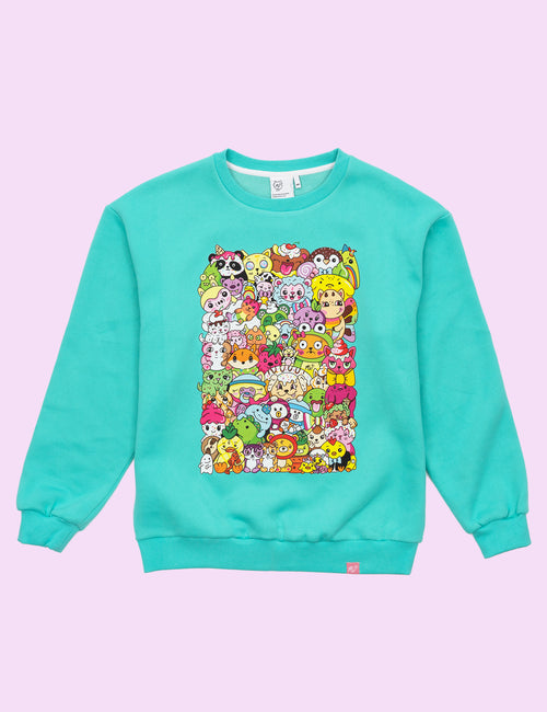 Jam Packed Bunch Sweatshirt - Teal