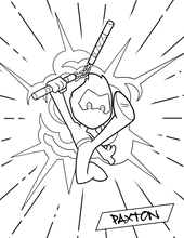 Ninja Kidz Coloring Pages