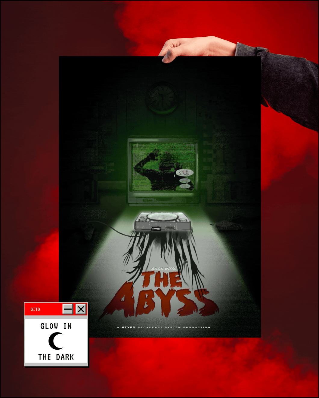 Back Into the Abyss Glow-in-the-Dark Poster