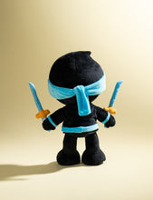 Blue Stealthy Ninja Poseable Plush