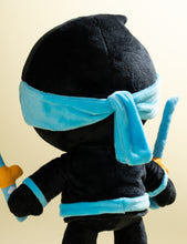 Blue Stealthy Ninja Poseable Plush