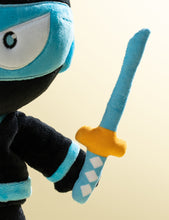 Blue Stealthy Ninja Poseable Plush