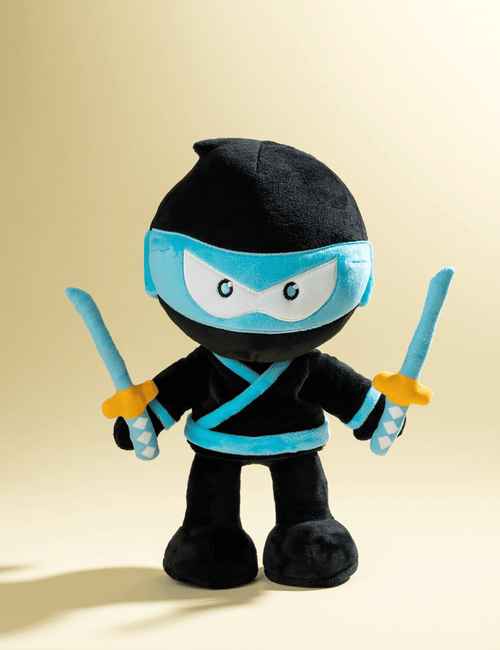 Blue Stealthy Ninja Poseable Plush