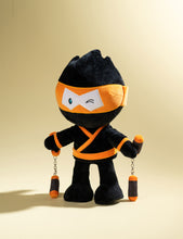Orange Stealthy Ninja Poseable Plush