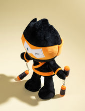 Orange Stealthy Ninja Poseable Plush