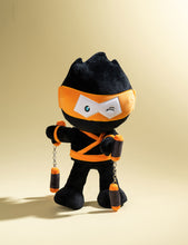 Orange Stealthy Ninja Poseable Plush