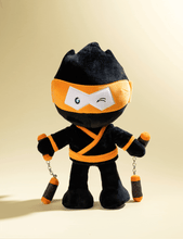 Orange Stealthy Ninja Poseable Plush