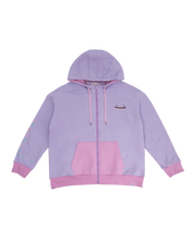 Color Block Hoodie Zip-Up Version