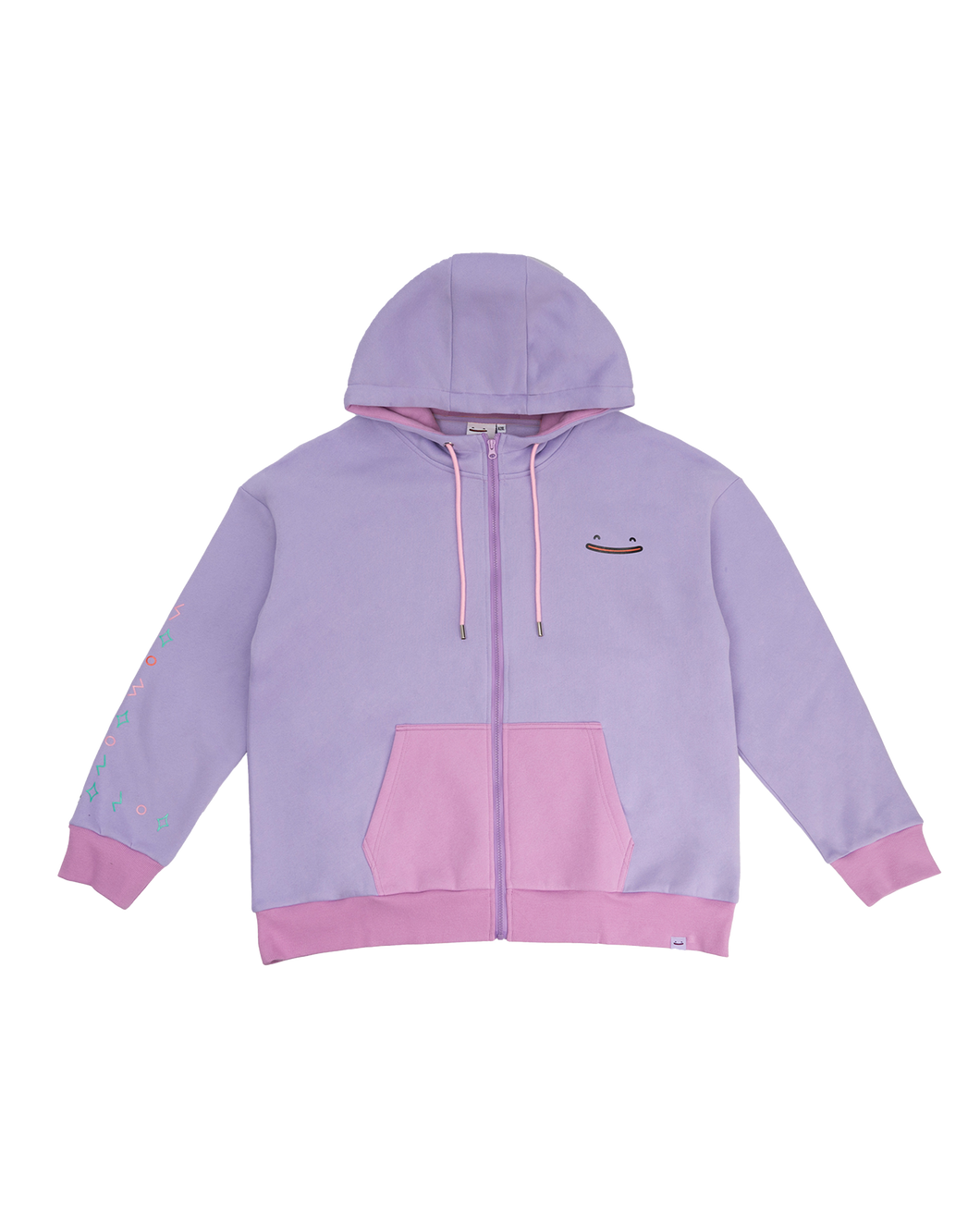 Color Block Hoodie Zip-Up Version
