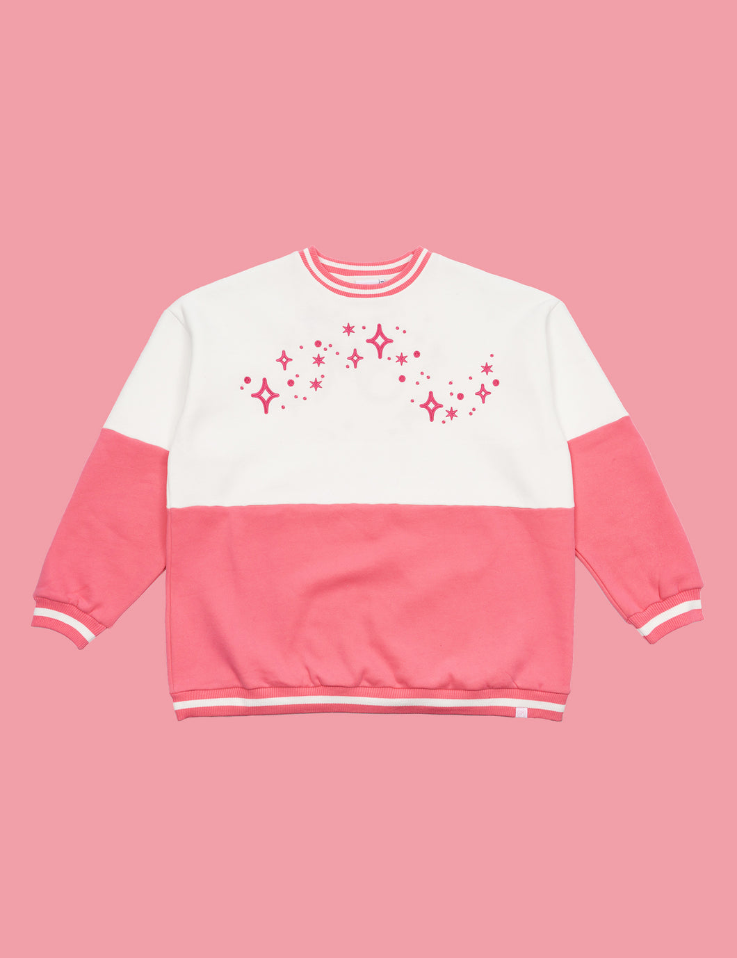 Star Sweatshirt - Pink/ Green