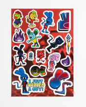 Toon Turf Sticker Sheets x3 + Postcard