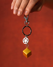 Golden Cube Keychain