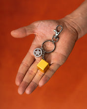 Golden Cube Keychain