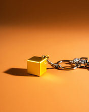 Golden Cube Keychain