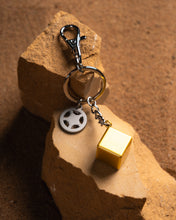 Golden Cube Keychain