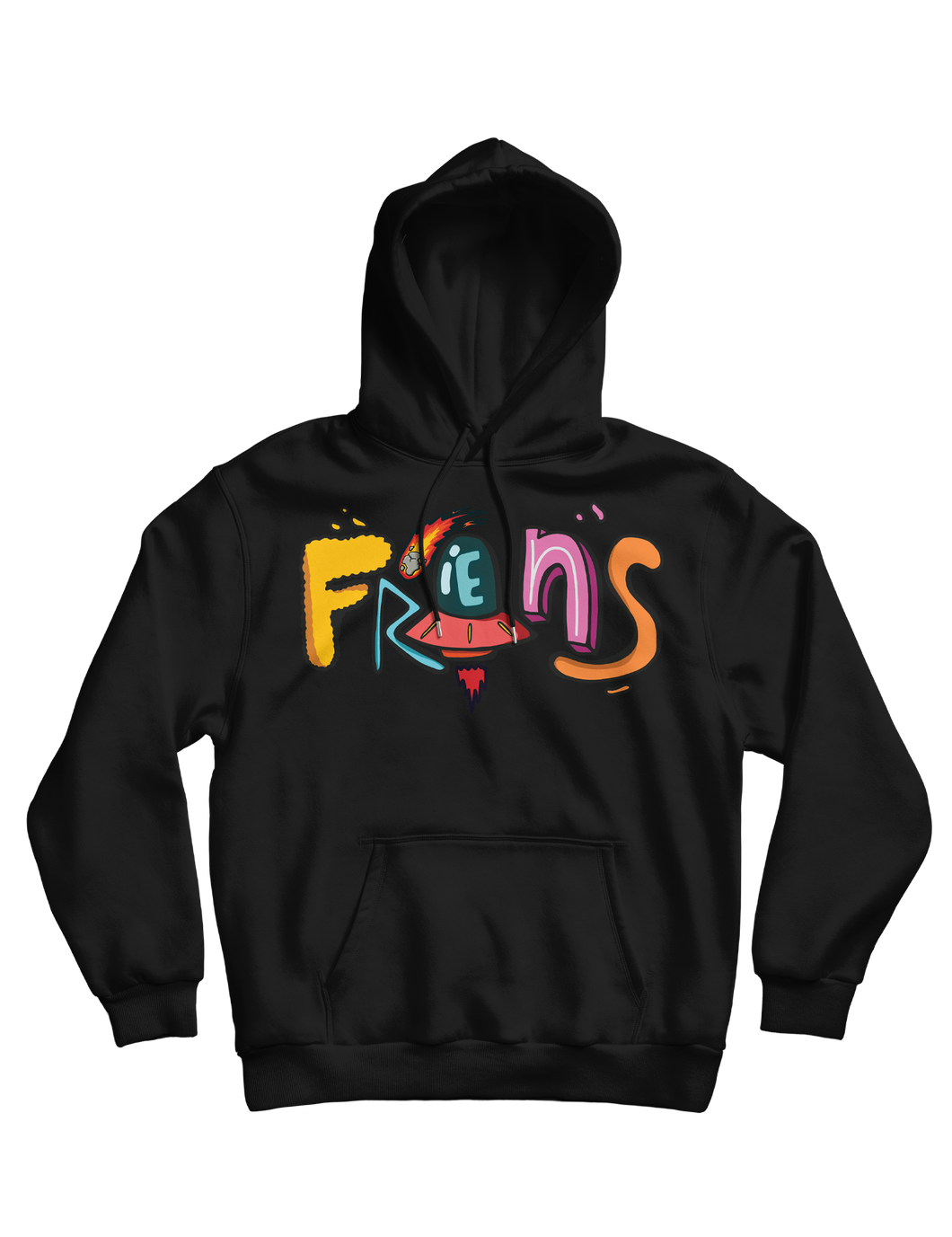 Frens Black Hoodie