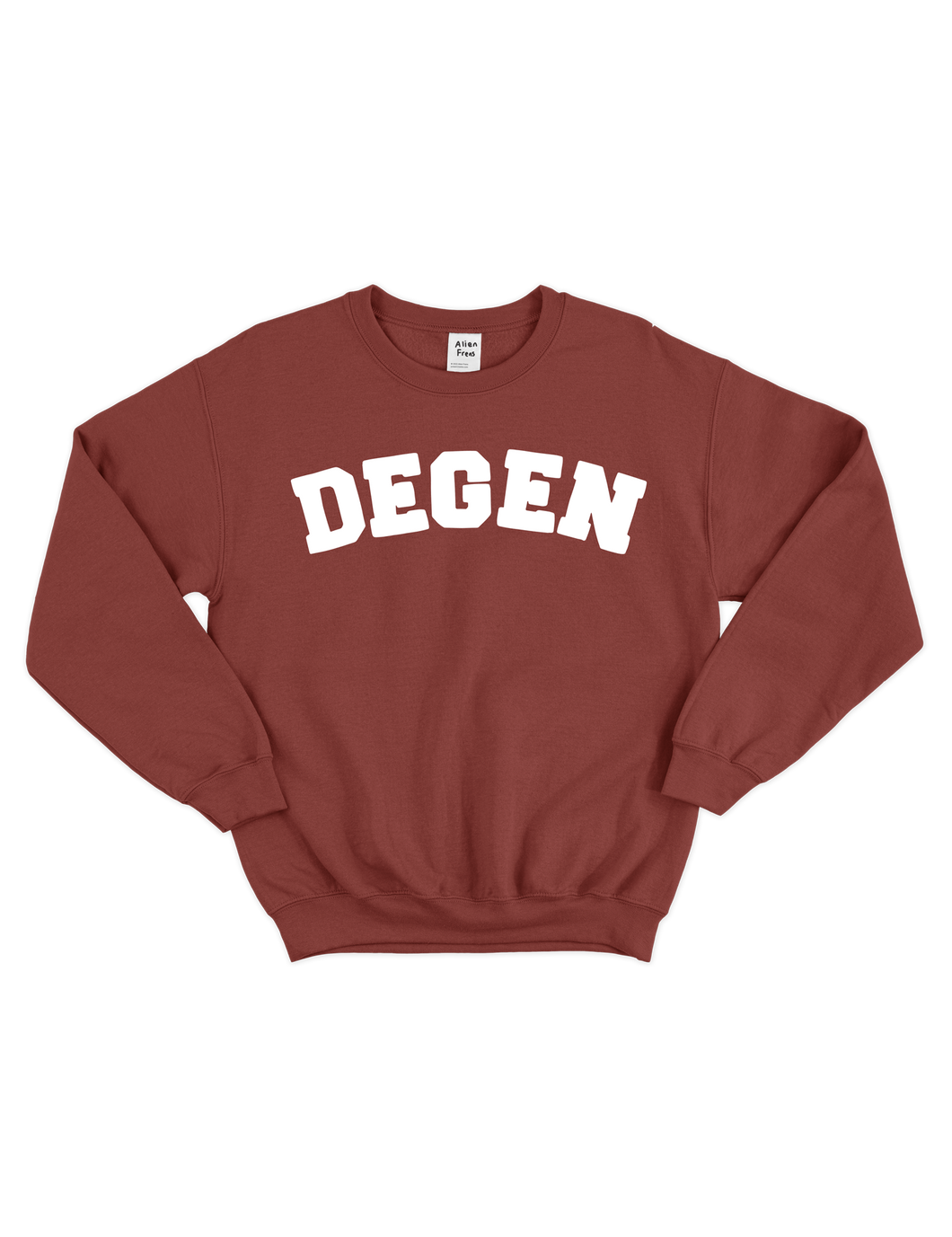 DEGEN Maroon Crewneck