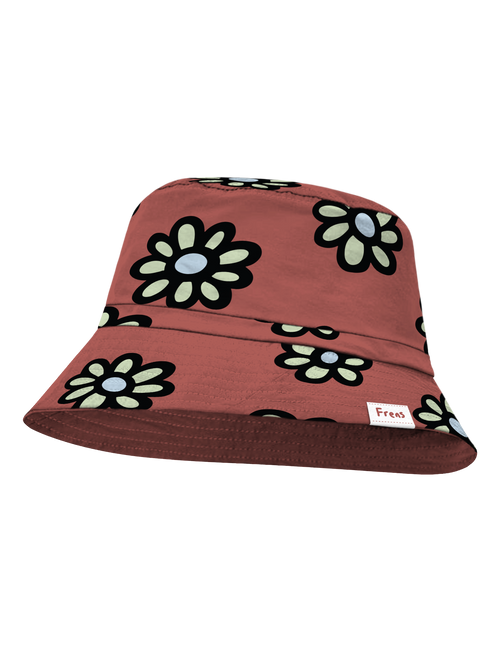 Pink Flower Bucket Hat