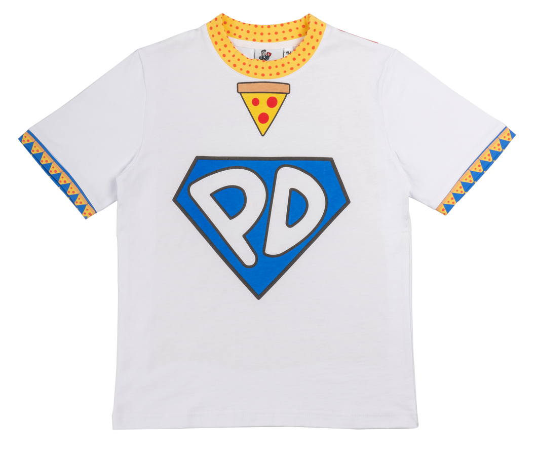 Pizza Dog Super Hero Oversized T-Shirt