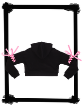 Princess Alex Cropped Cut Sleeve Hoodie