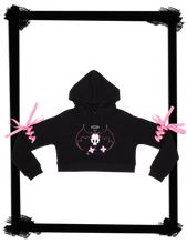 Princess Alex Cropped Cut Sleeve Hoodie