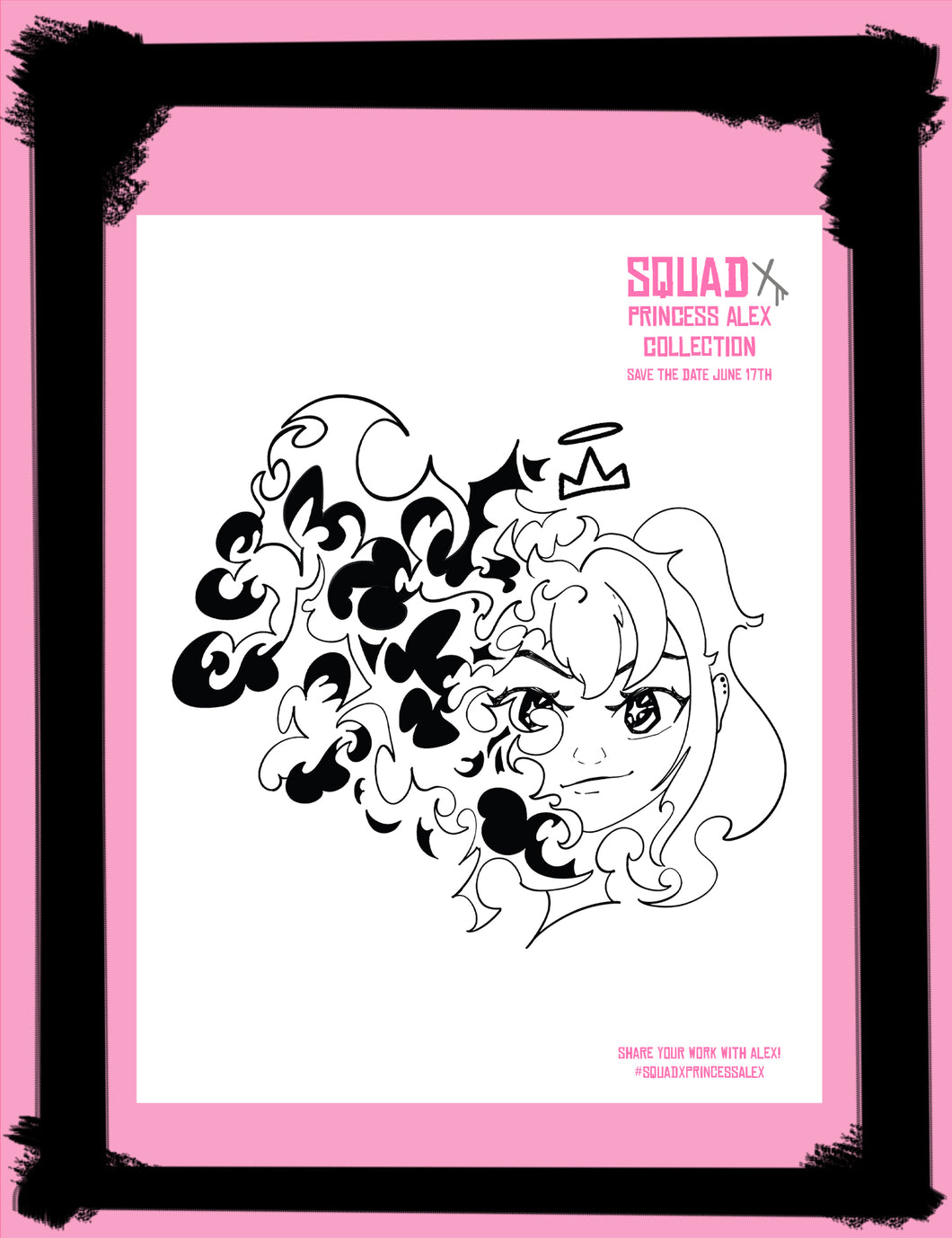IQM x Princess Alex Coloring Page