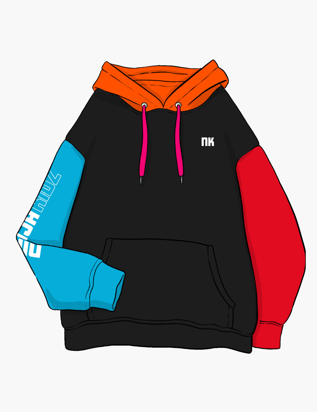 Ninja Kidz Color Block Hoodie