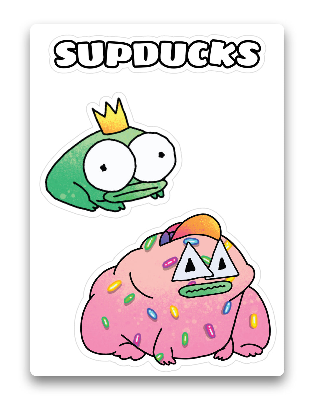 KingFrog + MegaToad Sticker Sheet