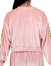 Velvet Cropped Crewneck