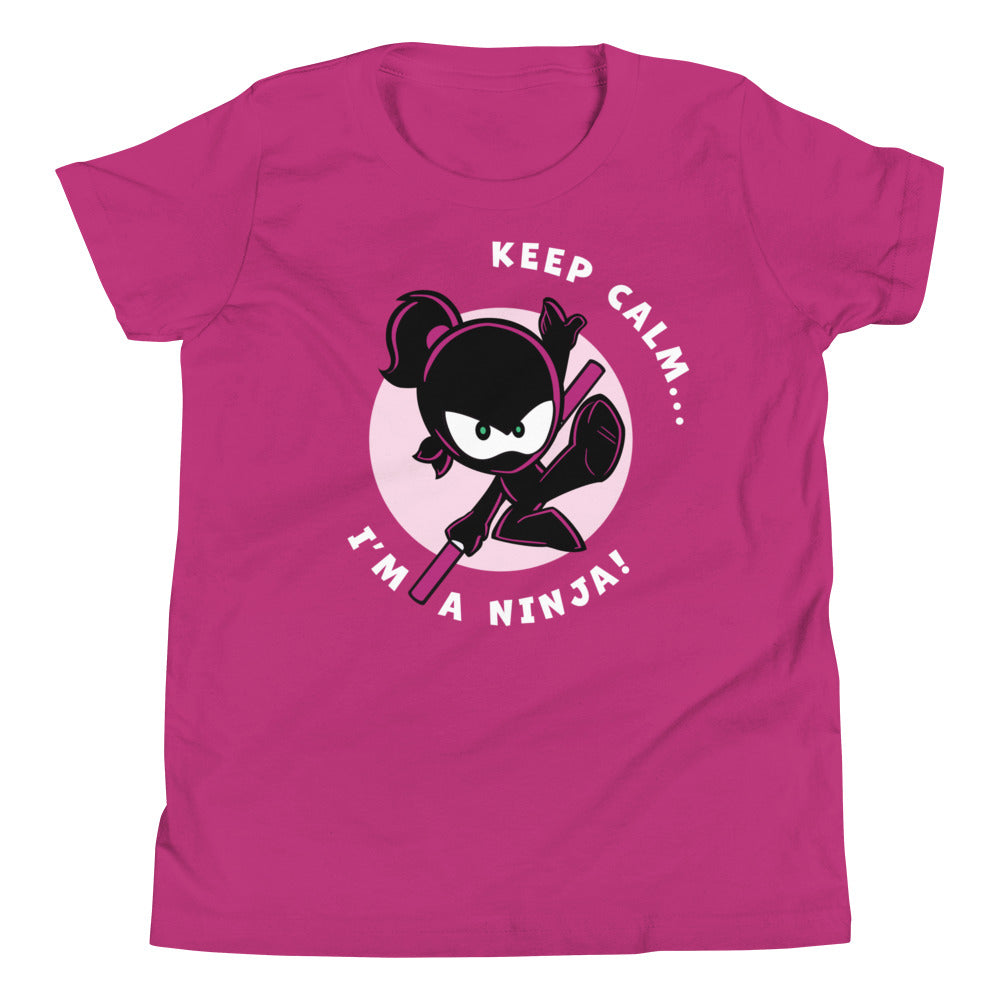 Keep Calm Ninja Kidz Youth T-Shirt